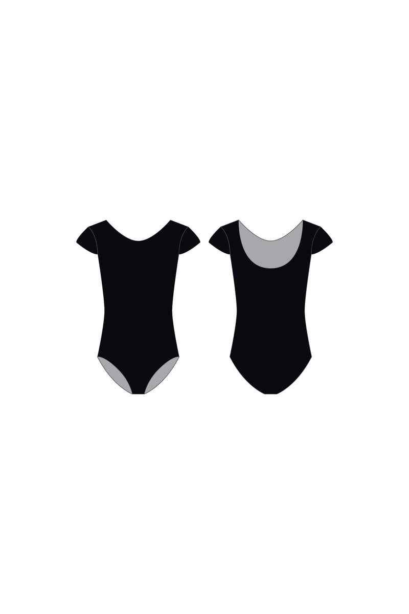 Black Cap Sleeve Leotard - Intermediate Advance Ballet