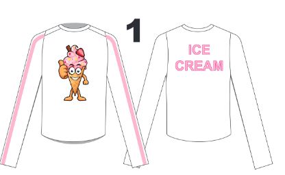 Custom Zamboni and Ice Cream Rashguard