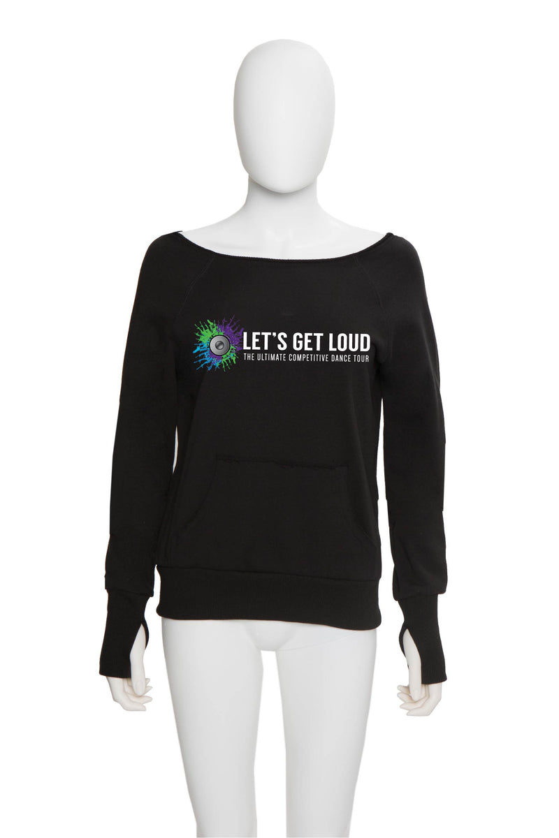 Slouch Pullover - Let's Get Loud Horizontal Logos - Customicrew 