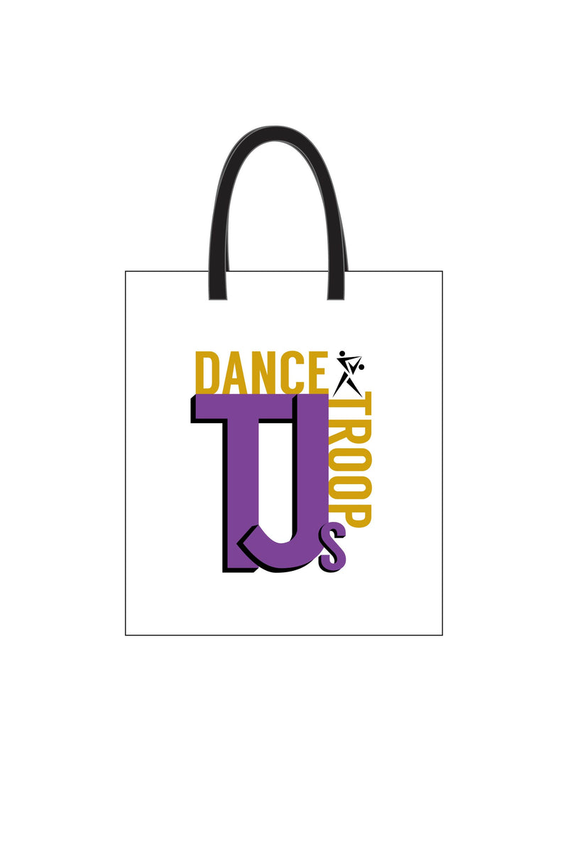 Tote Bag Sublimated - TJ's Dance Troop (Purple Logo Items) - Customicrew 