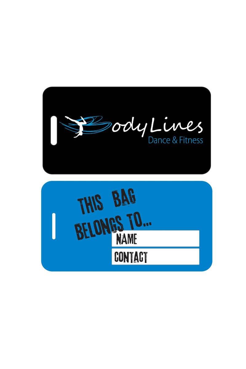 Luggage Tag Sublimated - Bodylines Dance and Fitness - Customicrew 