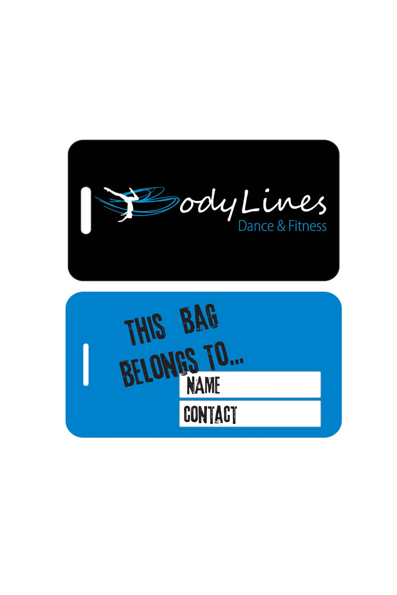 Luggage Tag Sublimated - Bodylines Dance and Fitness - Customicrew 