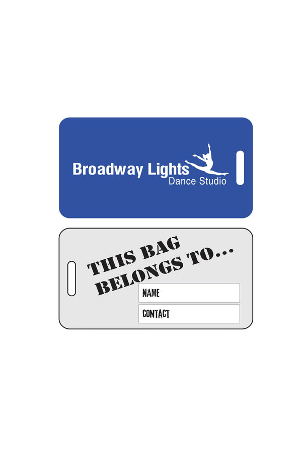 Luggage Tag Sublimated - Broadway Lights Dance Studio - Customicrew 