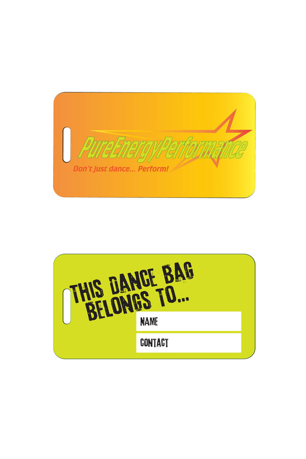 Luggage Tag Sublimated - Pure Energy Performance - Customicrew 