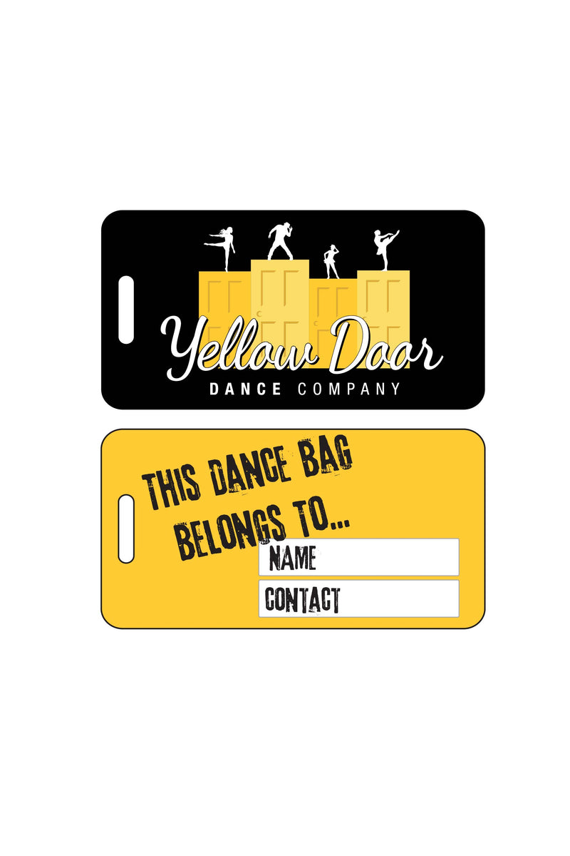 Luggage Tag Sublimated - Yellow Door Dance Company - Customicrew 