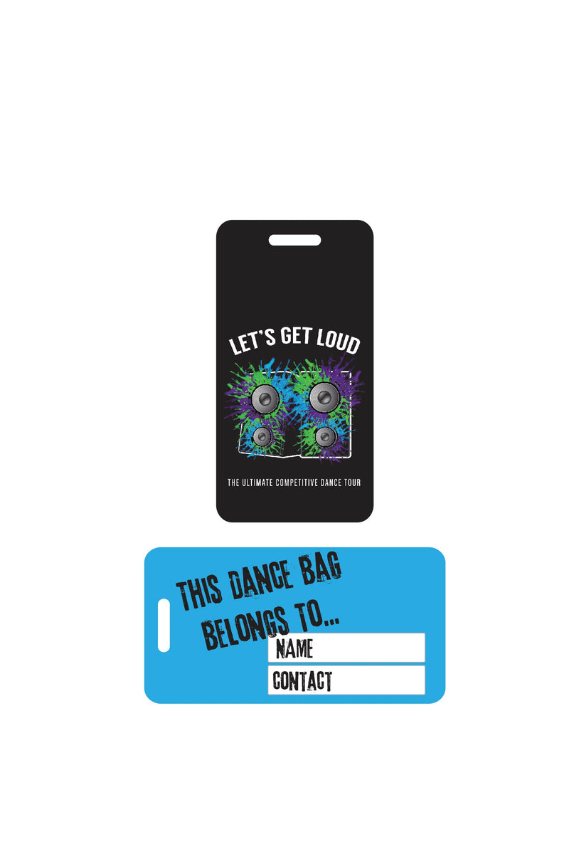 Luggage Tag Sublimated - Let's Get Loud - Customicrew 