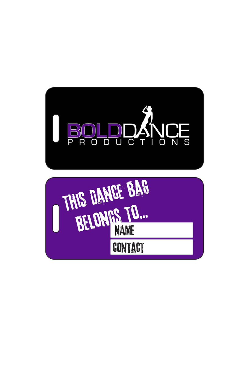 Luggage Tag Sublimated - Bold Dance Productions - Customicrew 