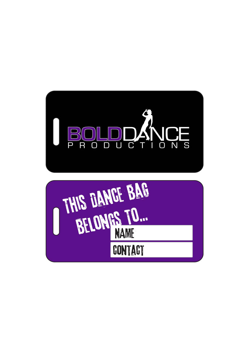 Luggage Tag Sublimated - Bold Dance Productions - Customicrew 