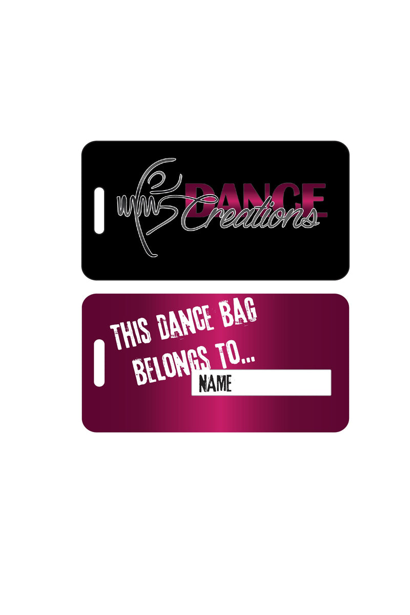 Luggage Tag Sublimated - Dance Creations - Customicrew 