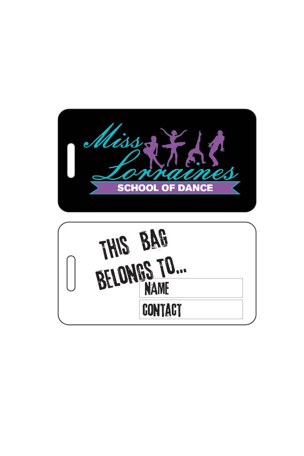 Luggage Tag Sublimated - Miss Lorraine's School of Dance - Customicrew 