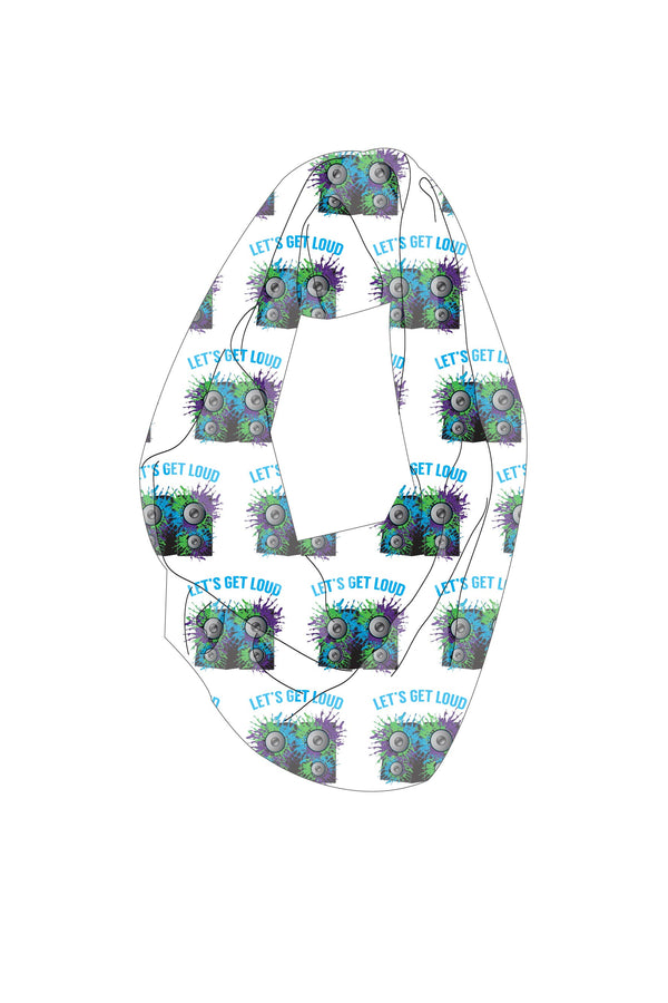 Infinity Scarf Sublimated - Let's Get Loud - Customicrew 