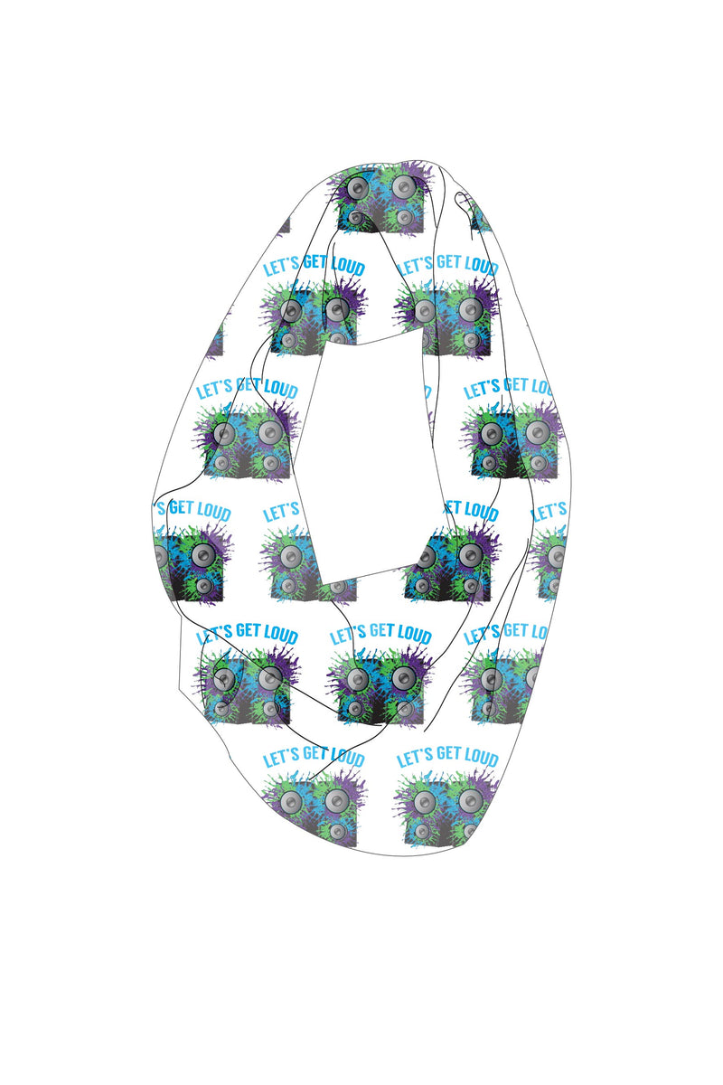 Infinity Scarf Sublimated - Let's Get Loud - Customicrew 