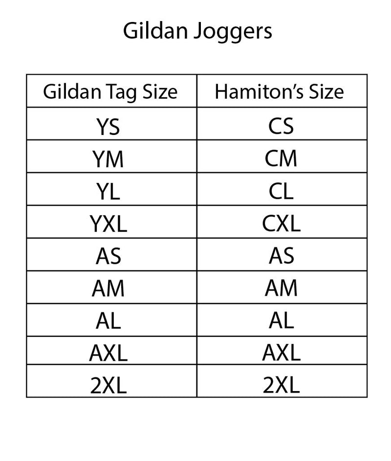 Gildan Basic Jogger without pockets - Let's Get Loud Horizontal Logos - Customicrew 